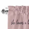 thumbnail image 4 of Pink Rod Pocket Curtain Valance, She Leaves A Little SPARKLE Wherever She Goes Farmhouse Window Valance for Living Room, Bedroom, Kitchen 54"W x 18"L, 4 of 9