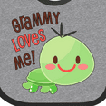 thumbnail image 4 of Inktastic Grammy Loves Me- cute turtle Boys or Girls Baby Bib, 4 of 4