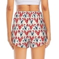 thumbnail image 2 of Lsque Roosters Printed Women's Running Shorts with Liner Pockets,Elastic Quick Dry Workout Athletic Gym Yoga Shorts,Womens High Waist Shorts-Large, 2 of 9