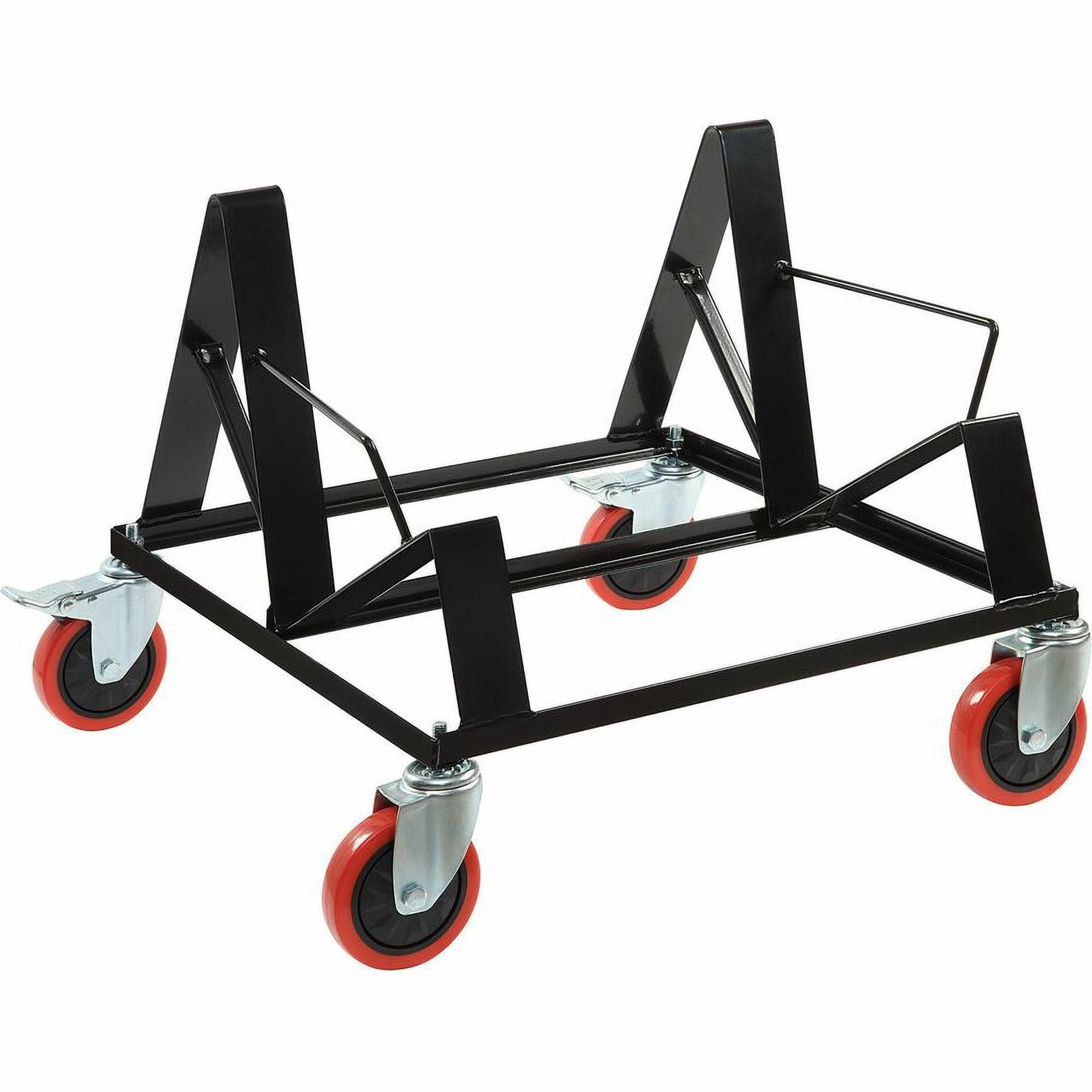 Lorell LLR62538 Lorell Stack Chair Steel Dolly, Black