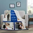thumbnail image 4 of Customized Blanket with Picture Your Text Here 10 Photos Blankets Personalized Gifts for Adults Family Dad Mom Couples,Custom Photo Blanket Memorial Gifts for Christmas Birthday Blankets, 4 of 5