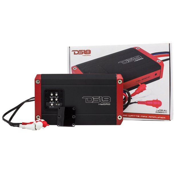 1 Channel 1200 Watts Max Marine, ATV, and UTV Amplifier DS18 Hydro NXL600.1D