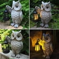 thumbnail image 3 of Estatua Solar de Búho para Jardín GUANFU Luz Exterior de Resina con LED, 3 of 9
