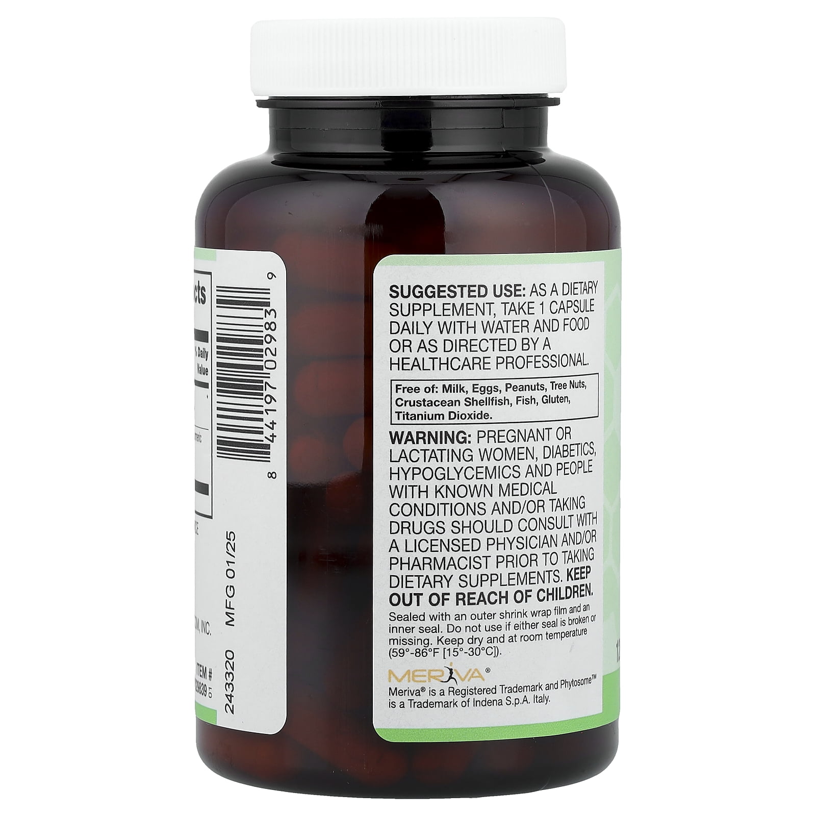 Vitacost Synergy®, Curcumin, 120 Capsules