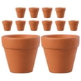 thumbnail image 2 of 12 Uds. Macetas pequeñas de terracota con agujeros de drenaje, Mini macetas de arcilla para plantas de interior, flores suculentas, macetas de arcilla para jardín y guardería, 2 of 5