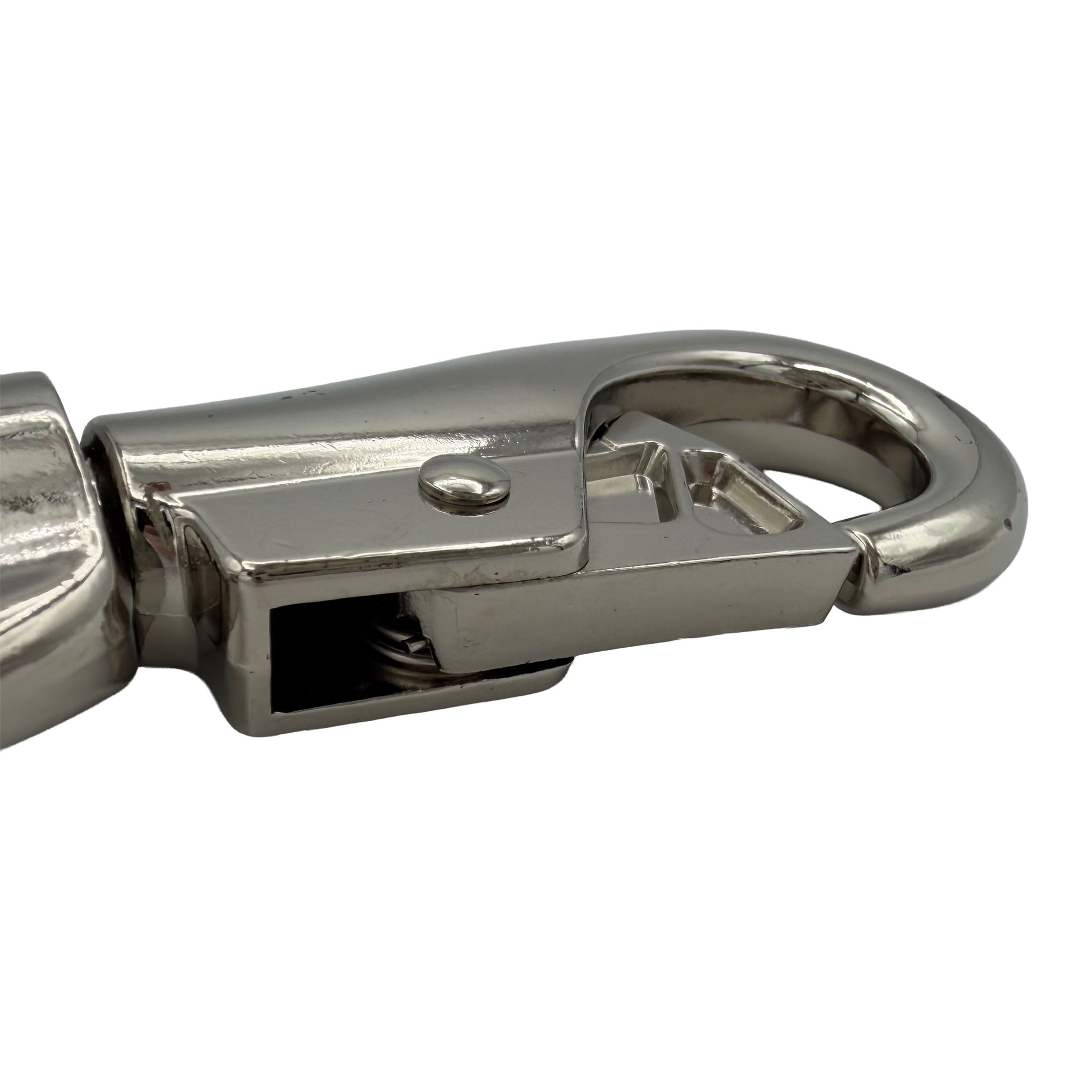 (3 pack) 7/8" Heavy Duty Swivel Eye Bull Snap, Nickel Plated, Peerless Chain Company, #4710338