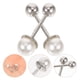 thumbnail image 3 of 1 par de pendientes de perla, pendientes de botón, pendientes de cartílago, pendientes de trago para mujer, 3 of 7