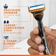 thumbnail image 3 of Gillette Fusion5 Power Razor Refills for Men Razor Cartridges, Larger Lubrication Strip, Precision Trimmer, 5-Blade Razor Blades for Close Shave, 3 of 15
