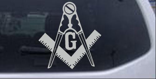 Mason Masonic vinyl Stickers set 10 flag decals bumper car auto bike laptop 