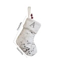 thumbnail image 3 of Deeceymbur White Letter Embroidered Christmas Stocking Personalized Holiday Gift Bag Fireplace Christmas Tree Home Decor Sock, 3 of 6
