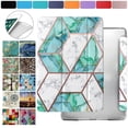 thumbnail image 1 of iPad PRO 9.7 Inch [Pro 9.7 2016] A1673 A1674 MLPX2LL/A MLPW2LL/A MLPY2LL/A MLYJ2LL/A Shock Proof Magnetic Dual Angle Stand with Honeycomb Pattern Printed Cover - Marble Green, 1 of 7