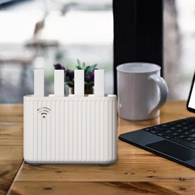 Caja de almacenamiento de enrutador Salvador para sala de estar Blanco