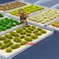 thumbnail image 4 of ZheElen 25x Simulation Cluster Green Grass for Train Scenery Decor Accessory Model Landscape Dark Green 6mm 1Set, 4 of 6