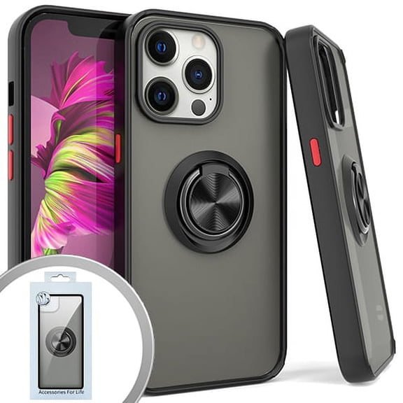 For Iphone 13 Pro 6.1 Magnet Ring Stand 3 Black