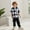 White, variant on WEAIXIMIUNG Baby Boy Take Home Outfit Toddler Boys Girls Short Sleeve Patchwork Plaid Prints T Shirt Hooded Tops Pants Kids Outfits 3Y