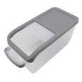 thumbnail image 3 of Kitchen Food Container, Sealed 10kg Food Grade PP Rice Storage Box Transparent  For Restaurant Grey, 3 of 8