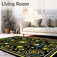 thumbnail image 2 of ODIKA 4x6 Machine Washable Non-Slip Area Rug, System Orbital Latch Hook Kit Featuring Planetary Ring Design High Traffic Rug, Yellow, 649327, 2 of 7