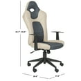 thumbnail image 4 of Safavieh Belinda Desk Office Chair in Grey, 4 of 6