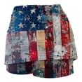 thumbnail image 3 of Puntoco Pantalones cortos de salón para mujer Pantalones cortos deportivos con estampado para mujer Pantalones de yoga con bolsillos y cintura alta, 3 of 4