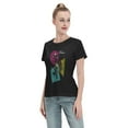 thumbnail image 4 of T-Shirt Basique à Manches Courtes pour Femmes Style de Rue Demon Slayer, 4 of 6