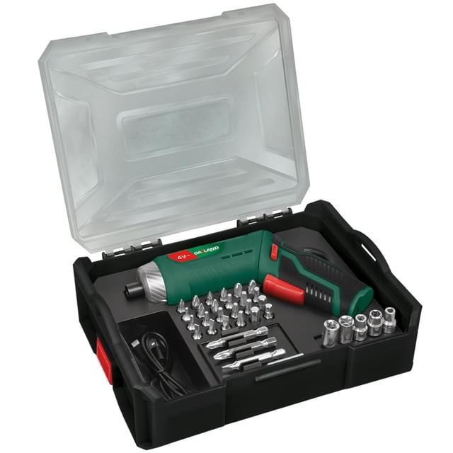 Atornillador Inalambrico 4v Con Puntas Y Dados High Power Oakland DI-2504-HIGH