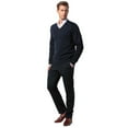 thumbnail image 2 of Kustom Kit Mens Arundel Long Sleeve V-Neck Sweater, 2 of 4