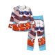 thumbnail image 1 of Fotbe Sushi Salmon Surfing Pijama de Hombre con Estampado de Manga Larga, Conjunto de 2 Piezas, Ropa de Dormir Suave y Cómoda con Bolsillos-Medium, 1 of 7