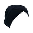 thumbnail image 1 of Black Heardband Women Casual Multicolor Forehead Cap Fashion Solid Color Hijab Muslim Base Cap, 1 of 2