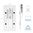 thumbnail image 2 of VIVO White Height Adjustable VESA Adapter Bracket Kit for Individual Monitor, 2 of 8