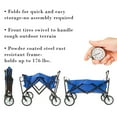 thumbnail image 3 of Pure Garden Collapsible Wagon - Grocery, Beach, or Garden Cart, Blue, 3 of 8