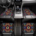 thumbnail image 6 of Cauagu Vibrant Psychedelic Eye Pattern Car Floor Mat Set of 4,Car Carpet Mats Car Mats with Anti-Slip Backing & Driver Heel Pad Universal Fit for Cars/Trucks/SUV/Vans, 6 of 6