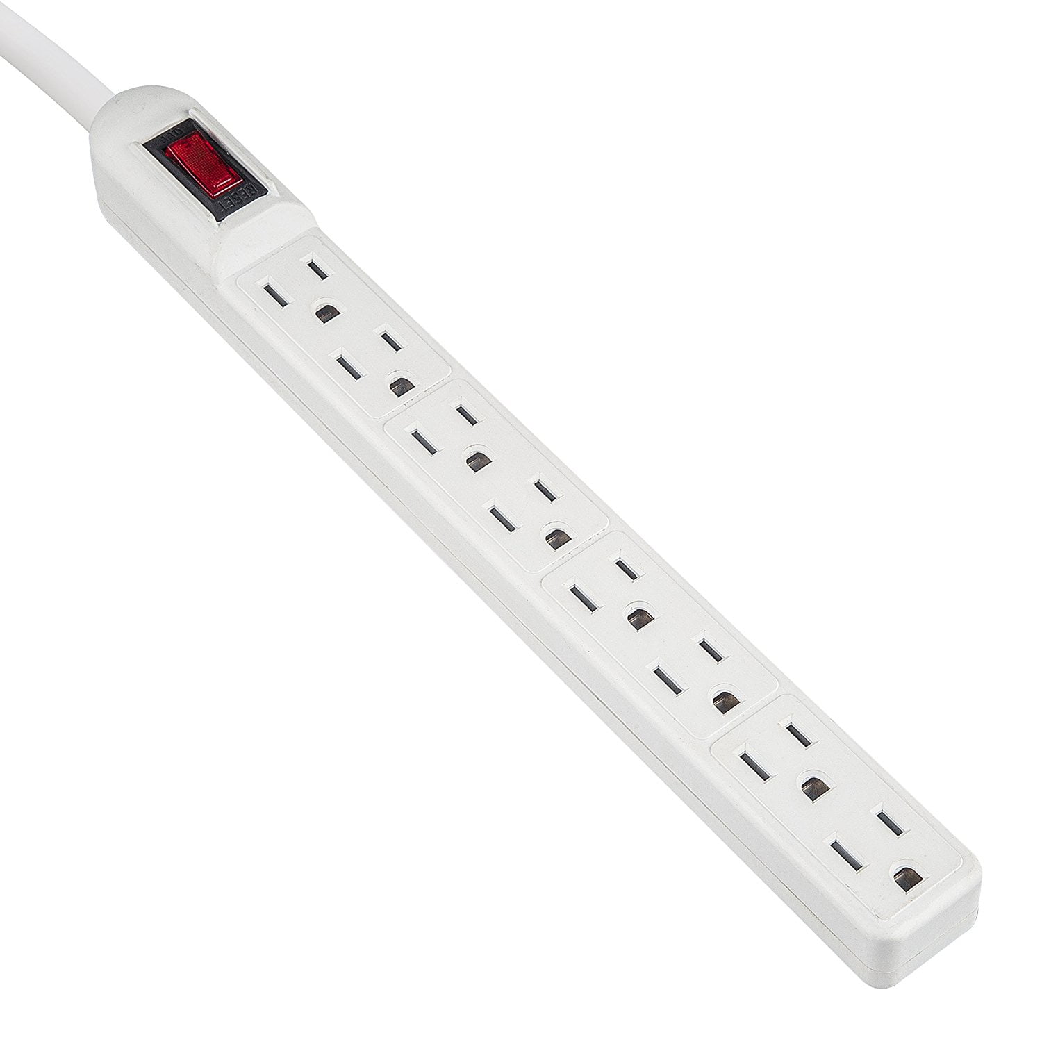 FREE SHIPPING! UL Listed ✅ 8 Outlet Power Strip Surge Protector 15A 125V 90J 