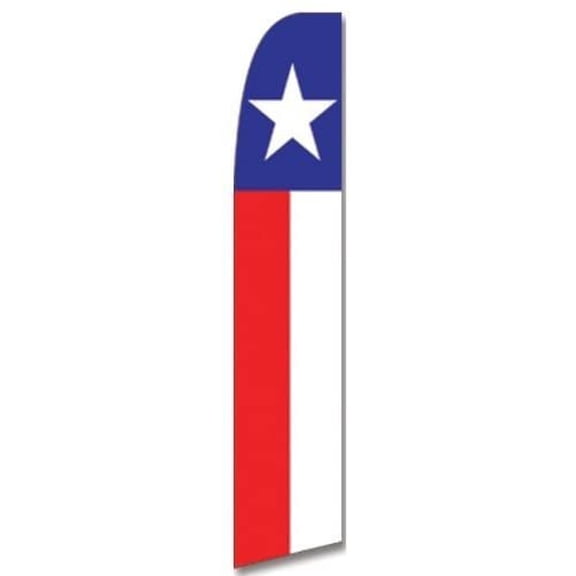 Swooper Advertising Flag Vertical Texas Lone-Star State Flag