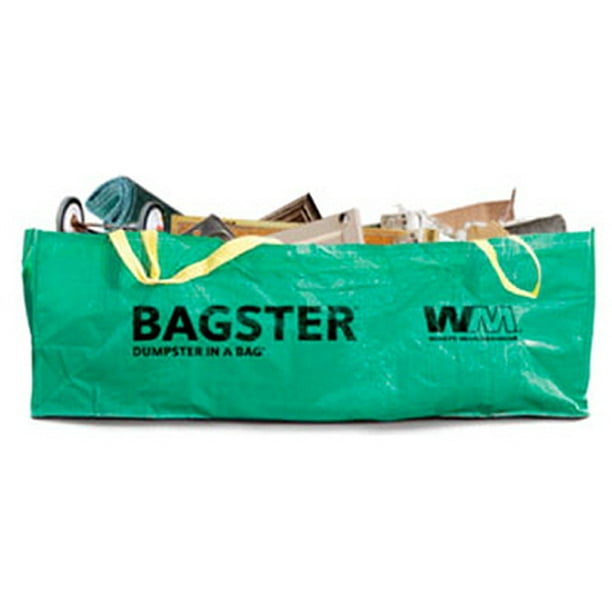 Bagster 8'L x 4'W x 2.5'H Dumpster In A Bag Holds Up To 3,300 LB Of De