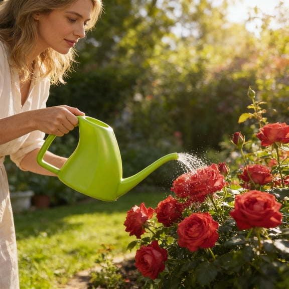 Watering Can For Indoor And Outdoor Plants Flower Watering Pot Long Spout Water Can For Garden, Flower, House Plants - 1.8l/1/2 Gallon More Color