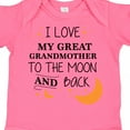 thumbnail image 4 of Inktastic I Love My Great Grandmother to the Moon and Back Boys or Girls Baby Bodysuit, 4 of 5