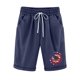 thumbnail image 5 of Mujeres Pantalones Cortos Casual Estampado Elástico de la Cintura Medio Pantalones Cortos, Casual con Bolsillos para el Uso Diario, 5 of 6