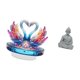 thumbnail image 5 of Estatua de escultura de cisne,Escultura de cisne para decoración del hogar Adorno de San Valentín,Estatua de ganso,figura acrílica,artesanía coleccionable,Estatua de mono,Estatua de Buda, 5 of 8