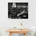 thumbnail image 2 of Nawypu Black and White Wall Art Canvas New York City Night Scenes Modern Cityscape Building Artwork Picture Painting for Bedroom Home Office Living Room Decor, 2 of 4