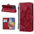 thumbnail image 1 of Allytech Flip Case for iPhone 13 Pro 2021 Model 6.1 inch, Premium Retro Butterfly PU Leather Wallet Case with [Magnetic Closure][Card Holder][Wrist Strap] Stand Cover for iPhone 13 Pro, Red, 1 of 5