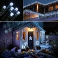 thumbnail image 4 of Huiyi Solar Christmas Light String, 100M 1000 LED Outdoor Light String 8 Modes Waterproof Solar String Lights for Trees Patio Fence Party Christmas Decor, 4 of 9