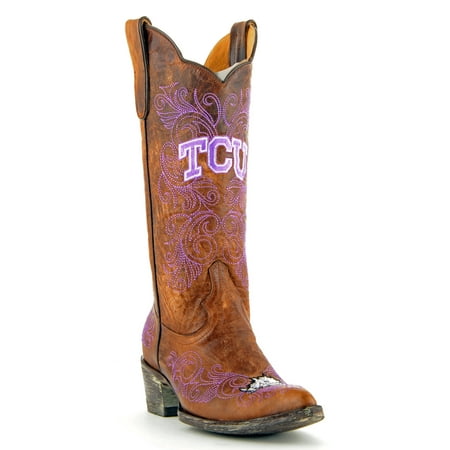 Gameday Boots Womens College Team Texas Christian Brass TCU-L062-2