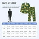 thumbnail image 4 of Balery Pizza Pijama para Hombre de Dos Piezas con Manga Larga, Conjunto de Dormir y Descanso Suave con Bolsillos-Large, 4 of 7