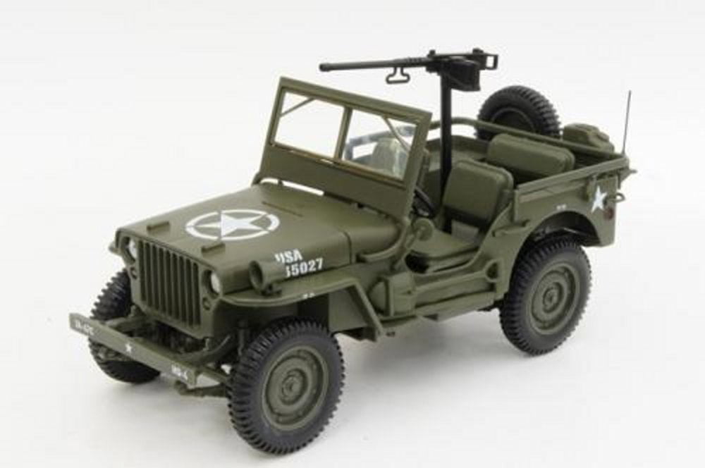 1:18 Scale Jeep Car Military US Army Force Vehicle Diecast Toy Model 