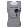 thumbnail image 4 of XZNPDUCQ Men's Tank Tops Quick Dry Workout Swim Beach Shirts Sleeveless Shirts for Bodybuilding Gym Fitness Training XXL,Light Gray, 4 of 5