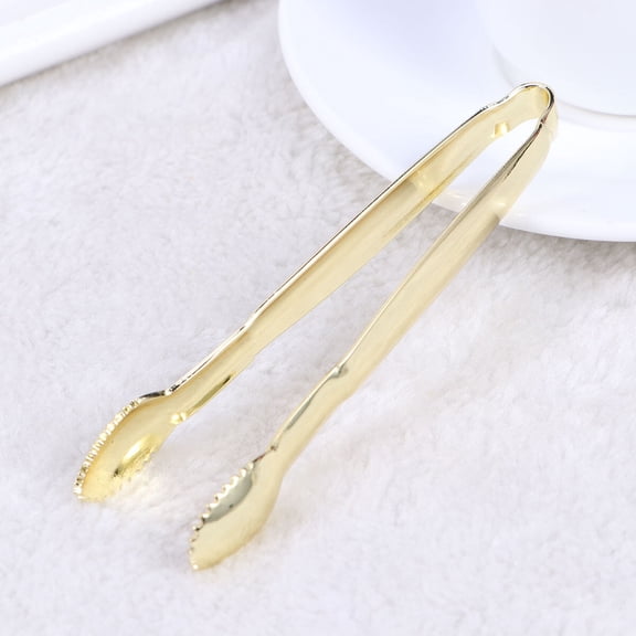 Milisten 2-Pack Stainless Steel Sugar Cube Tongs for Tea Party, Buffet, Household Use, and Easy to Clean