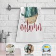 thumbnail image 5 of Welcome to Autumn 2 PCS Hand Towels for Bathroom, Watercolor Cup Pumpkin Kitchen Towel Ultra Soft and Absorbent Decorative Fingertip Face Bath Towels for Spa & Hotel, 28.3"x 14.4", 5 of 5