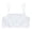 White, variant on Girls Seamless Crop Top Sports Bra Training Camisole Lightweight White Kids Underwear