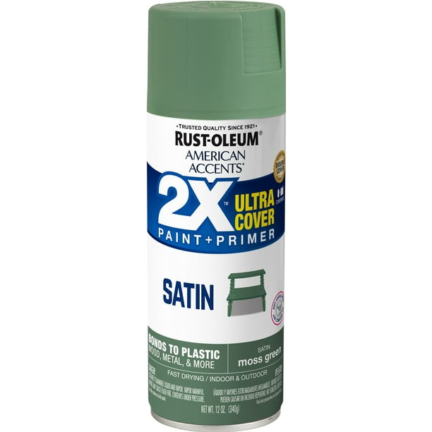 Moss Green, RustOleum American Accents 2X Ultra Cover Satin Spray