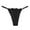 Black, variant on Women's Panties Elegant Mesh Full Sheer Lace Seamless Thong with Bow for a Red M
